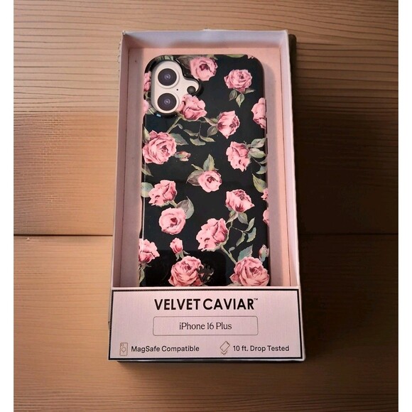 VELVET CAVIAR Apple iPhone 16 Plus MagSafe Case - Pink Rose Floral - Picture 1 of 3